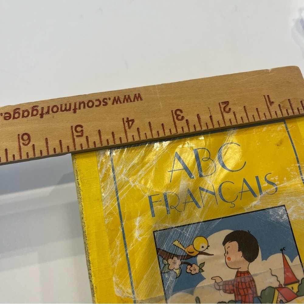 Vintage Kids French Flash Cards A-Z Thick Cardboard Colorful Picture - Picture 5 of 6